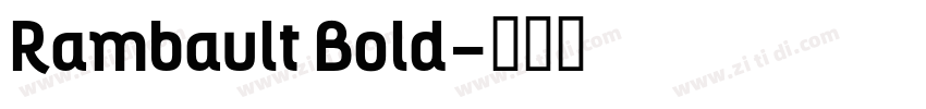 Rambault Bold字体转换